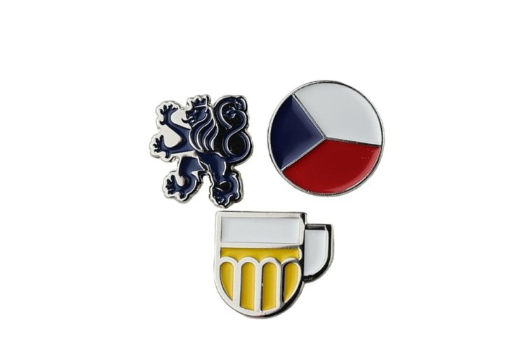 Sada 3 odznáčků