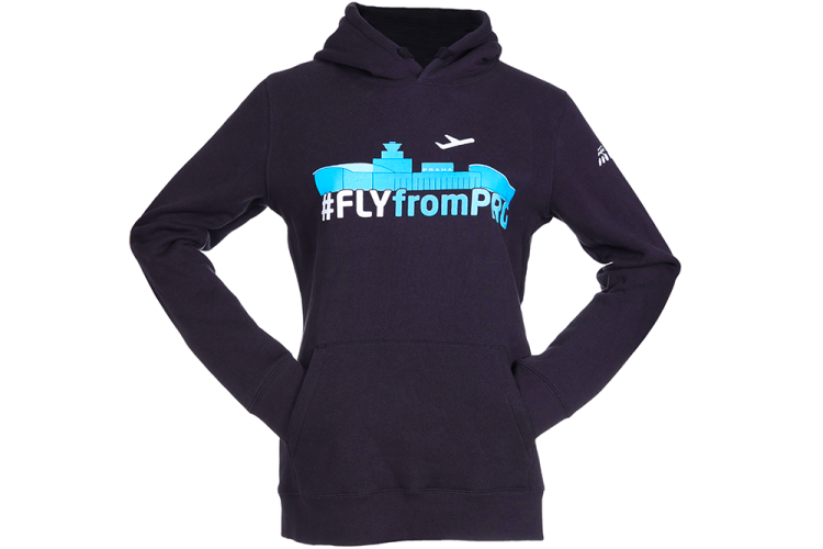 Dámská mikina #FLYfromPRG - Velikost: L