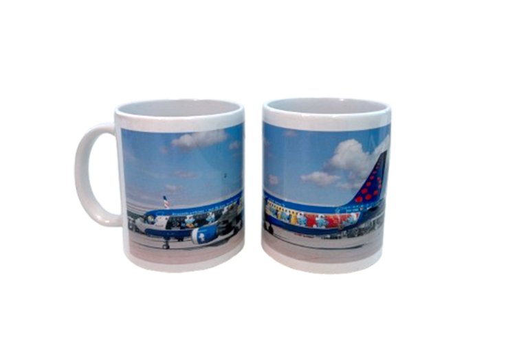 Keramický fotohrnek - Vyberte variantu: A320 Brussels Airlines Aerosmurf