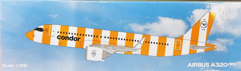 Model letadla - Airbus A320neo Condor - Barva: Oranžová