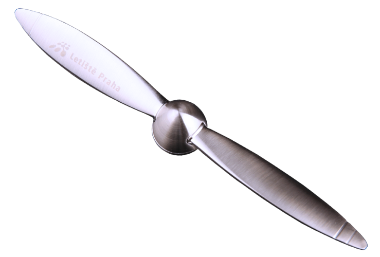 Designové těžítko s otvíračem dopisů