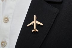 Brož ve tvaru letadla